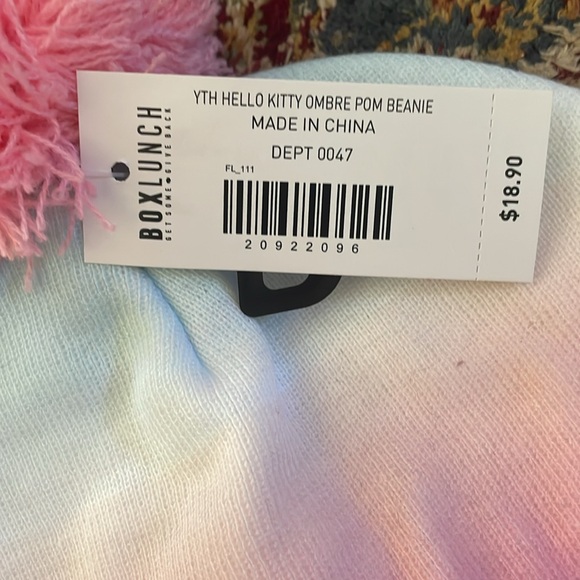 NWT kids box lunch hello kitty ombre stocking hat - Picture 4 of 5